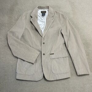 Ezekiel Black Label Edition Mens Beige‎ Corduroy Blazer 100% Cotton Sz. Medium